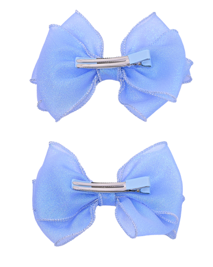 Shimmering Bow Hairclip Set