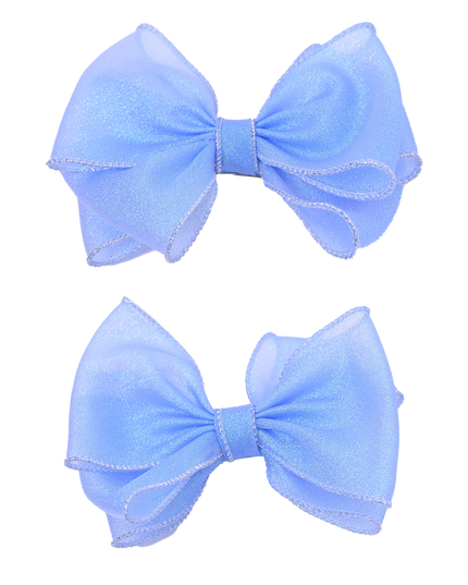 Shimmering Bow Hairclip Set