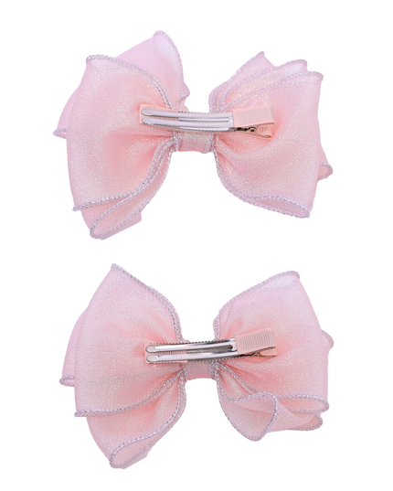 Shimmering Bow Hairclip Set