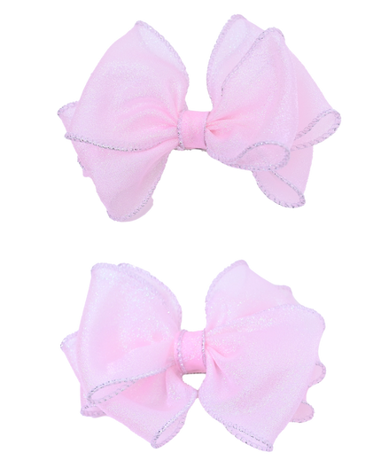 Shimmering Bow Hairclip Set