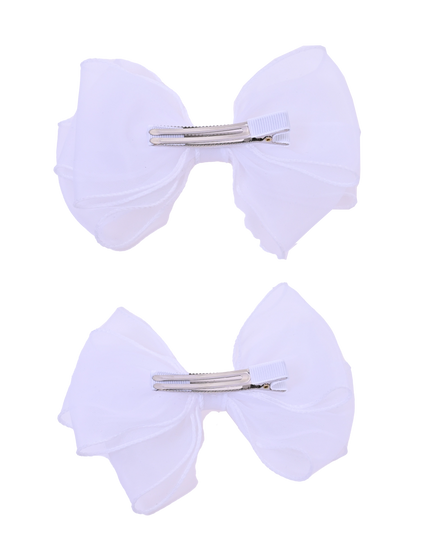 Shimmering Bow Hairclip Set