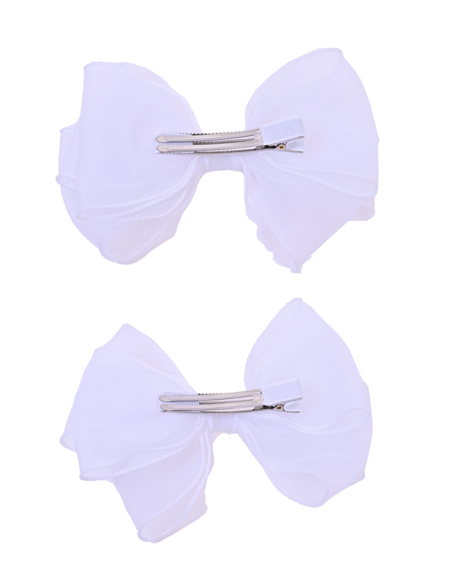 Shimmering Bow Hairclip Set