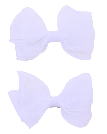 Shimmering Bow Hairclip Set