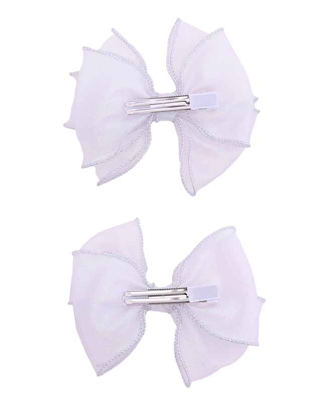 Shimmering Bow Hairclip Set