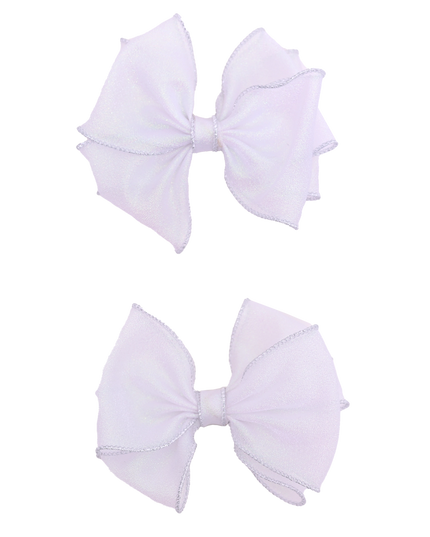 Shimmering Bow Hairclip Set
