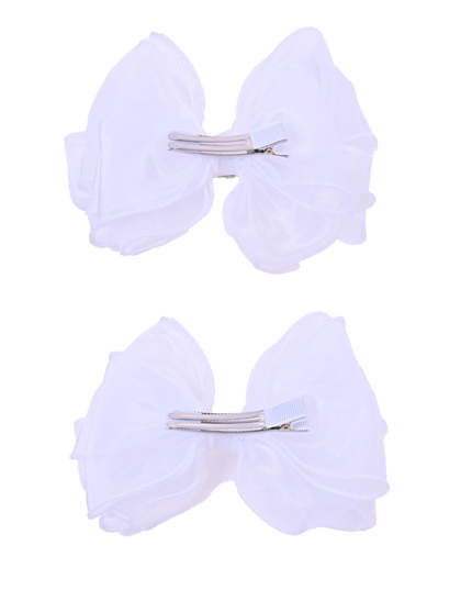 Shimmering Bow Hairclip Set