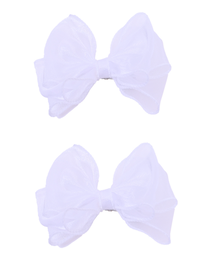 Shimmering Bow Hairclip Set