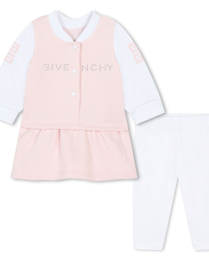 Pink Marshmallow Leggings Dress Set