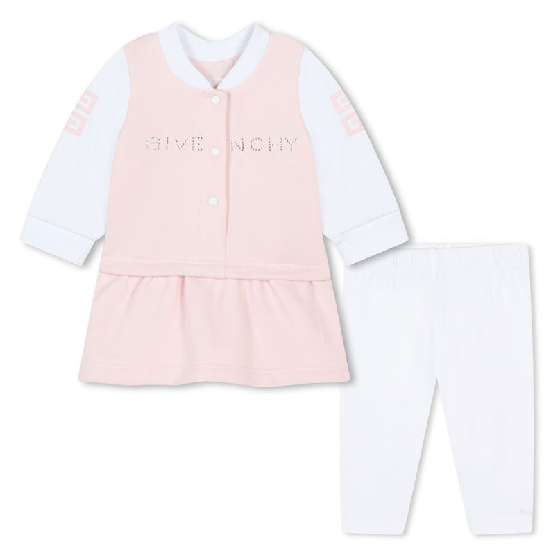 Pink Marshmallow Leggings Dress Set