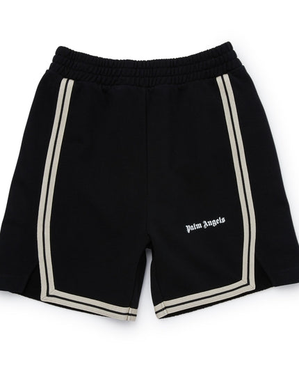 palm-angels-pbci007s24fle0011001-Black Logo Shorts