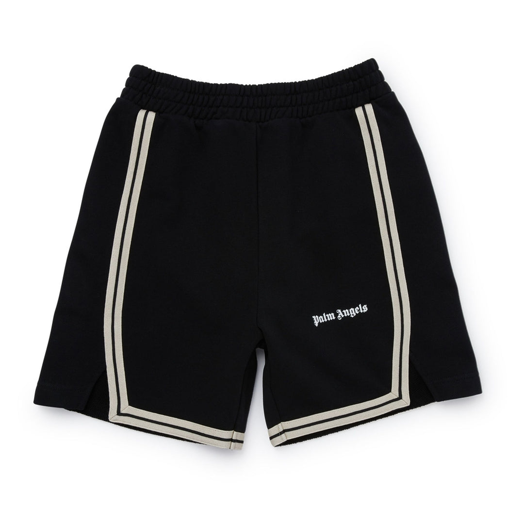 palm-angels-pbci007s24fle0011001-Black Logo Shorts