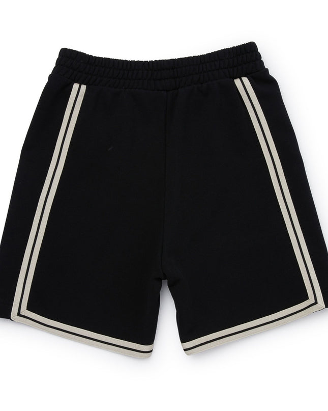 palm-angels-pbci007s24fle0011001-Black Logo Shorts