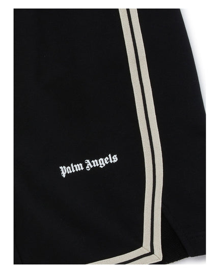 palm-angels-pbci007s24fle0011001-Black Logo Shorts