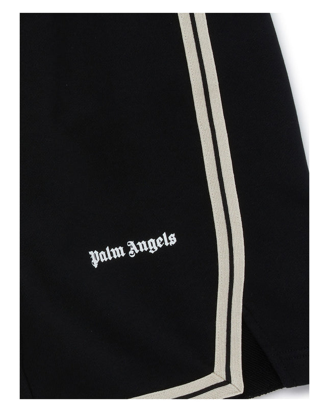 palm-angels-pbci007s24fle0011001-Black Logo Shorts