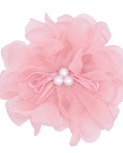 Pearl Ribbon Flower Hairclip