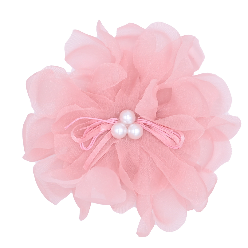 Pearl Ribbon Flower Hairclip