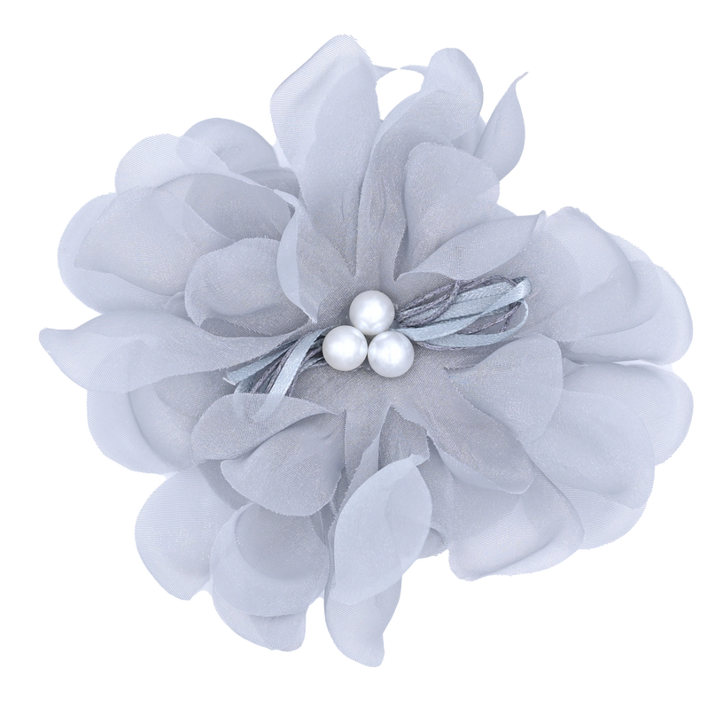 Pearl Ribbon Flower Hairclip