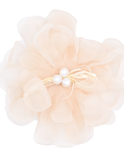 Pearl Ribbon Flower Hairclip