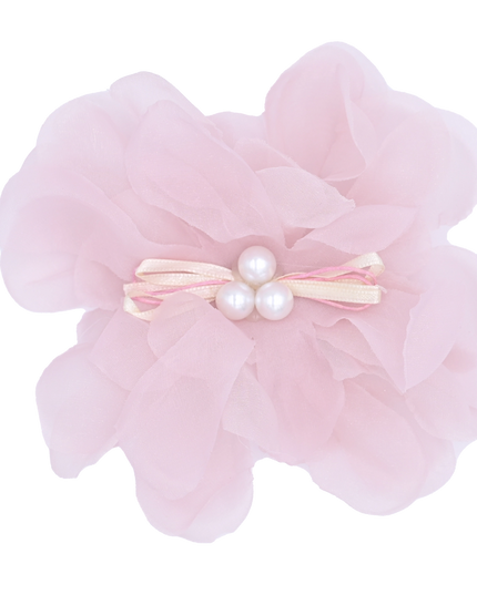 Pearl Ribbon Flower Hairclip