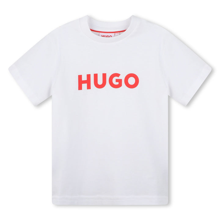 hugo-g00007-10p-kb-White Logo T-Shirt