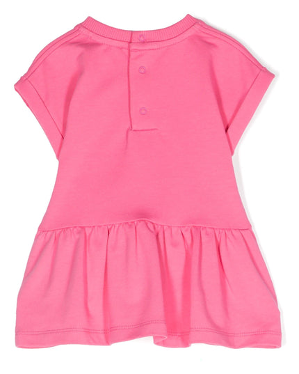 moschino-Pink Bear Graphic Dress-mdv0b1-lda13-50580