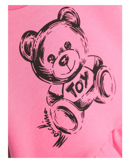 moschino-Pink Bear Graphic Dress-mdv0b1-lda13-50580