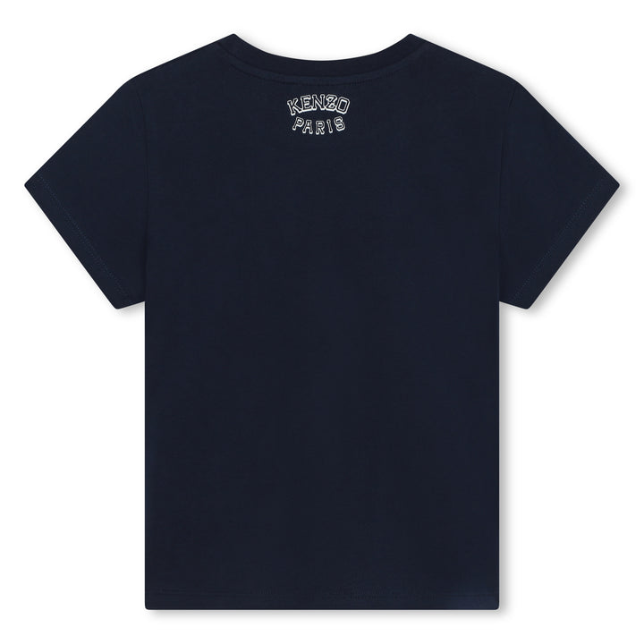 kenzo-k60264-84a-kg-Navy Logo T-Shirt