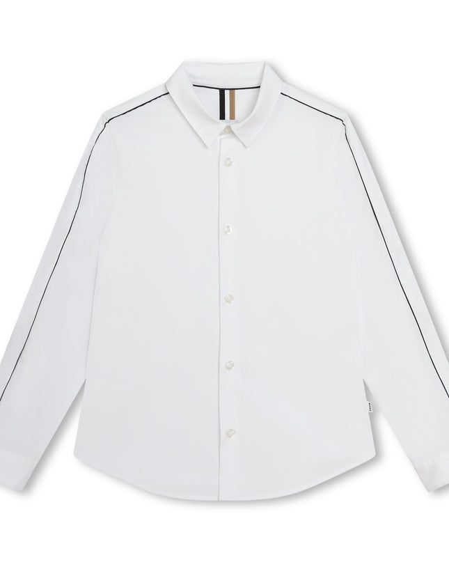 boss-j50697-10p-kb-White Long Sleeves Shirt
