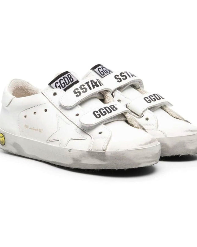 golden-goose-gjf00111-f000419-10100-White Old School Young Sneakers