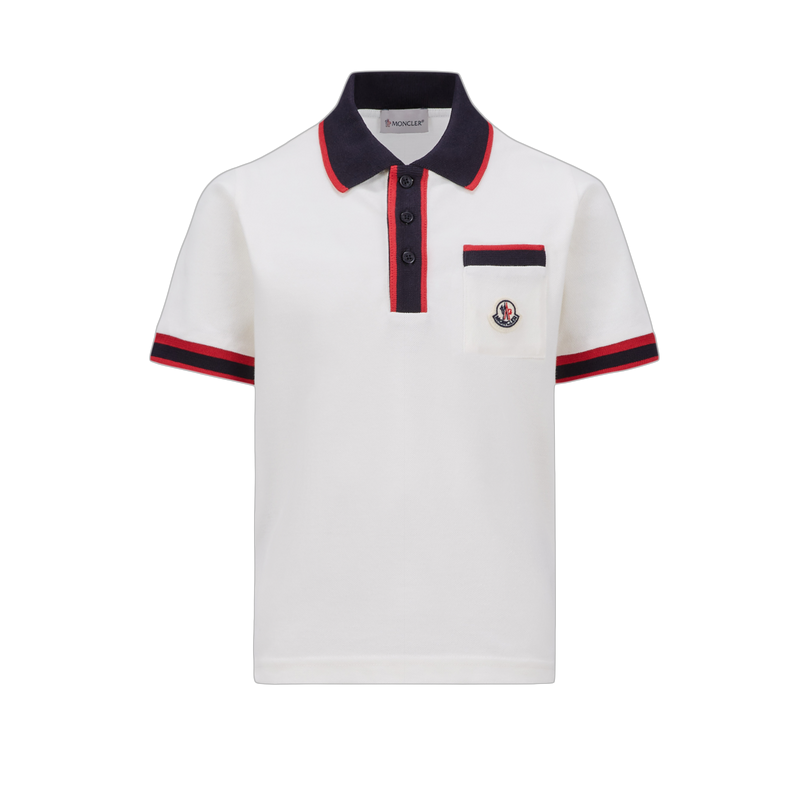 Moncler logo patch Cotton Polo Shirt