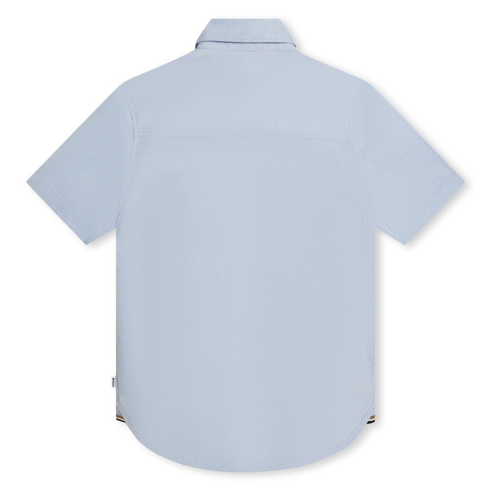 boss-j50696-77d-kb-Pale Blue Short Sleeves Shirt