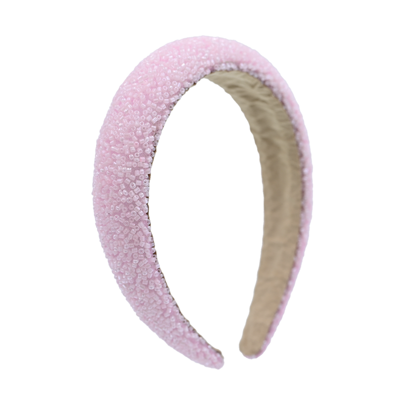 Multicolored Wide Beaded Headband