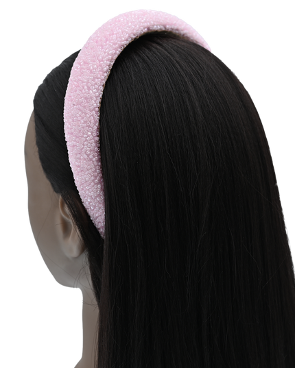 Multicolored Wide Beaded Headband