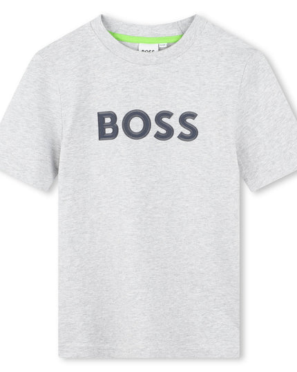 boss-j50771-a32-kb-Gray Logo T-Shirt