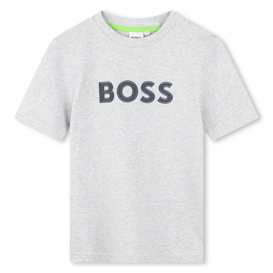 boss-j50771-a32-kb-Gray Logo T-Shirt