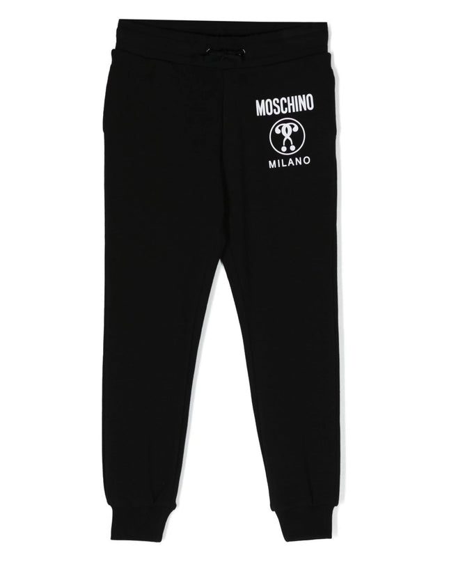 moschino-Black Logo Sweatpants-hup05n-lda17-60100