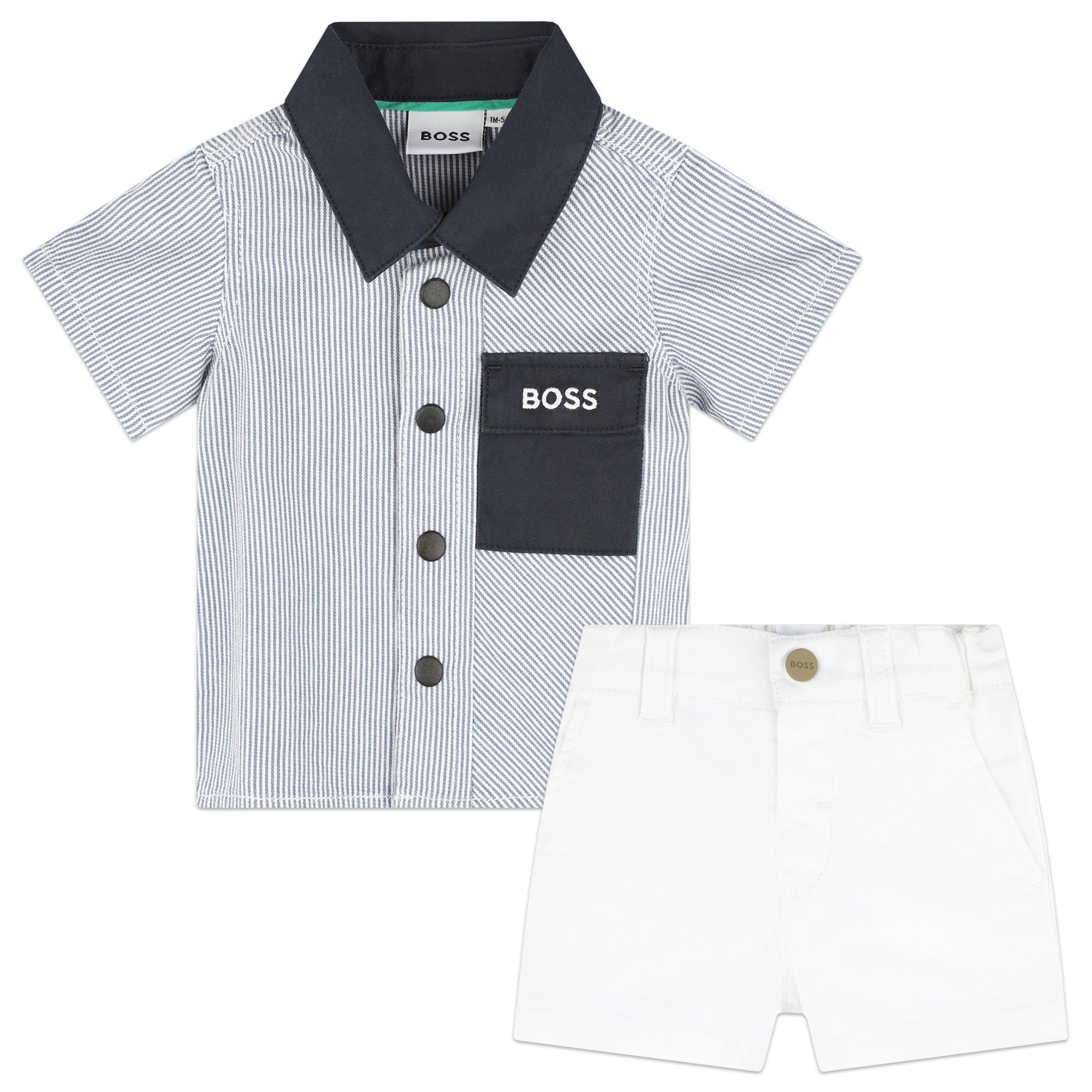 Baby boy hugo boss shorts and shirt store