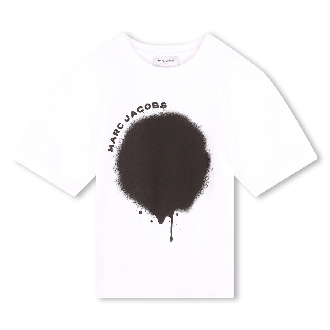 Marc Jacobs-W60220-N50-KB-WHITE  BLACK-SHORT SLEEVES TEE-SHIRT