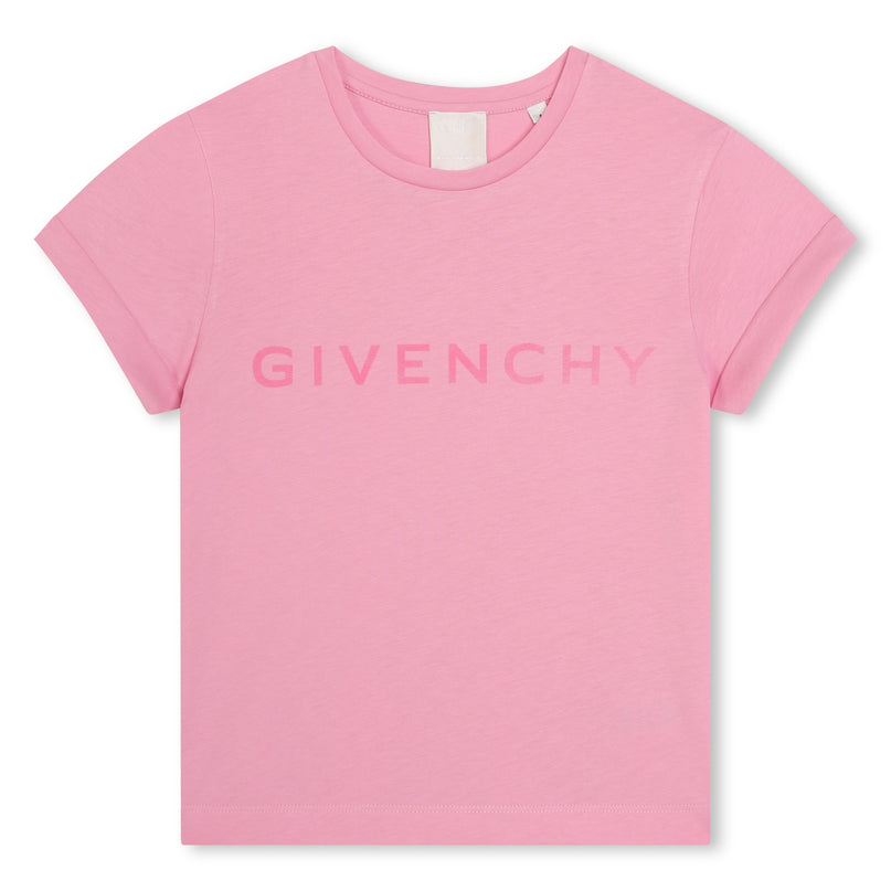 givenchy-h30079-465-kg-Pink Logo T-Shirt