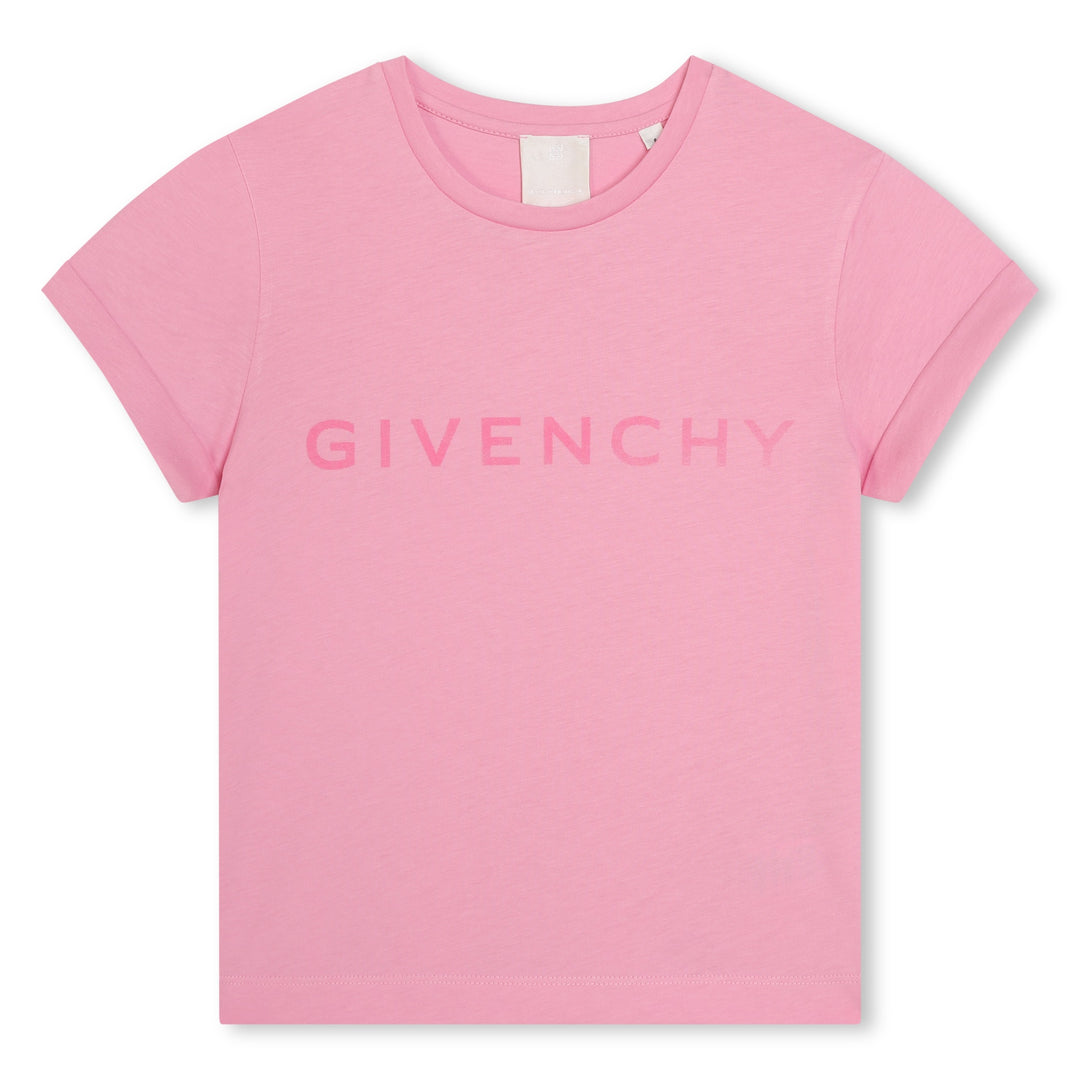 givenchy-h30079-465-kg-Pink Logo T-Shirt