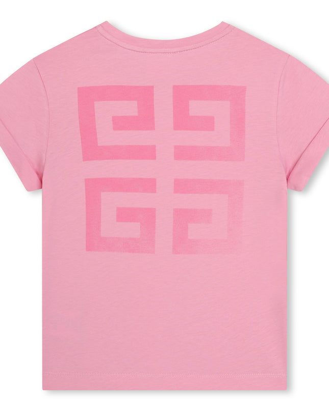 givenchy-h30079-465-kg-Pink Logo T-Shirt
