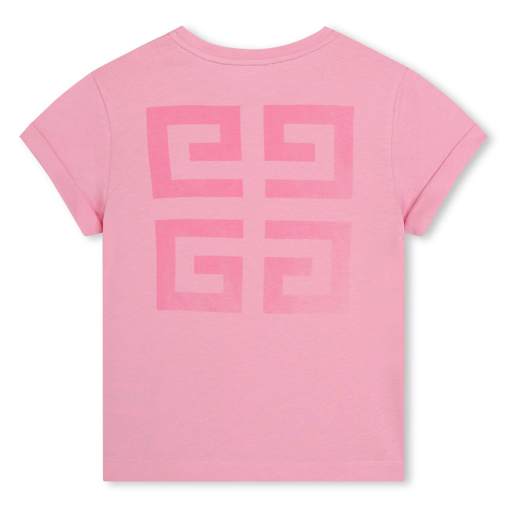 givenchy-h30079-465-kg-Pink Logo T-Shirt
