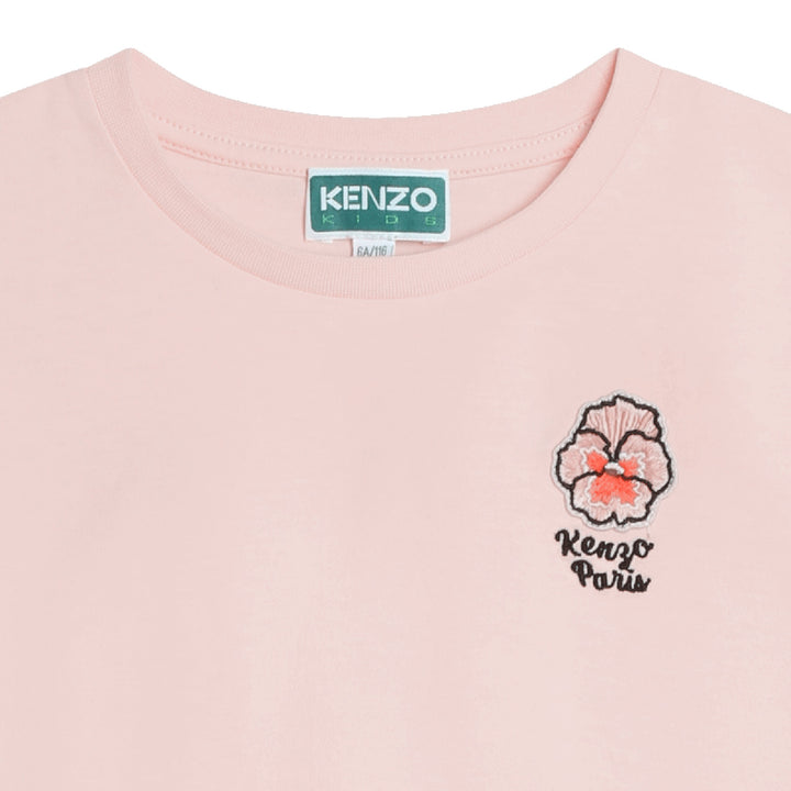 kenzo-k60271-46t-kg-Pink Cotton T-Shirt