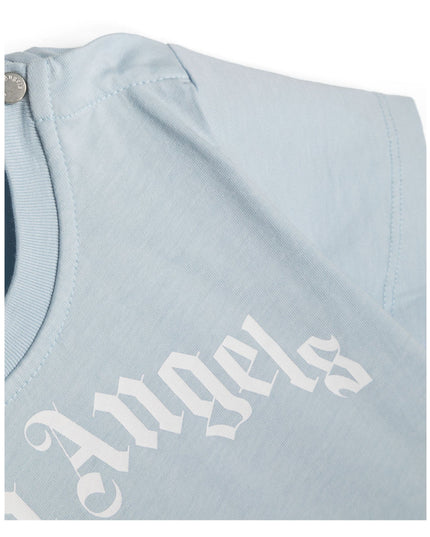 palm-angels-pbxb001s24jer0024101-Light Blue Logo T-Shirt