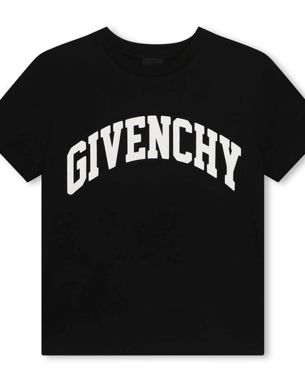 givenchy-h30160-09b-kb-Black Logo T-Shirt