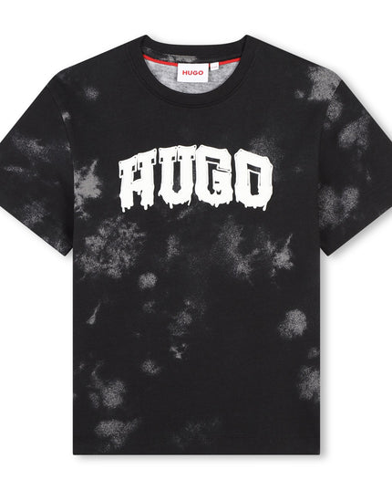 HUGO-G00150-M60-BLACK/GREY-SHORT SLEEVES TEE-SHIRT