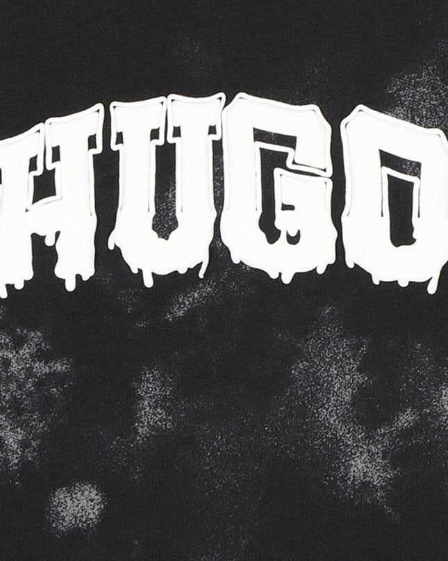 HUGO-G00150-M60-BLACK/GREY-SHORT SLEEVES TEE-SHIRT