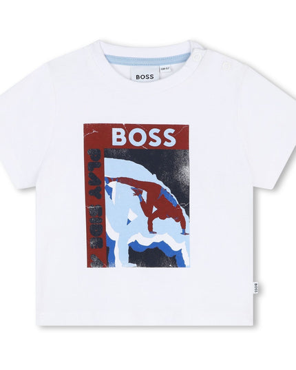 boss-j50612-10p-bb-White Short Sleeve T-Shirt