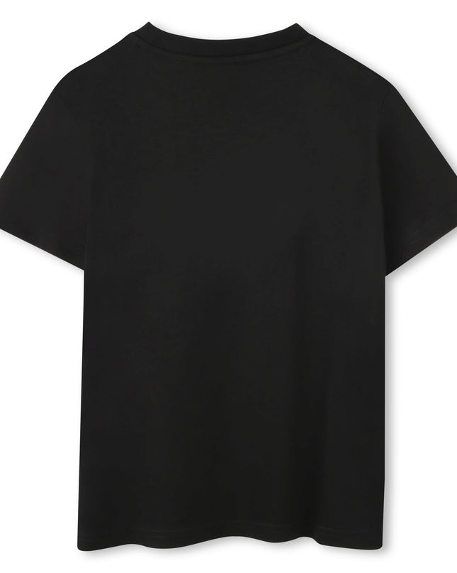 HUGO-G00144-09B-BLACK-SHORT SLEEVES TEE-SHIRT