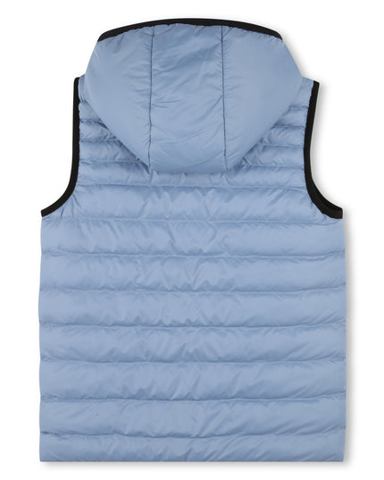 Blue Reversible Logo Puffer Vest